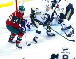 Autographed SCOTT HARRINGTON 8x10 Pittsburgh Penguins Photo