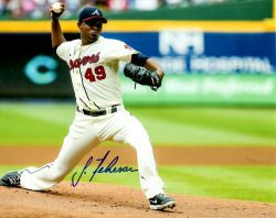 AUTOGRAPHED JULIO TEHERAN 8X10 Atlanta Braves photo