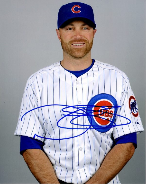 AUTOGRAPHED NATE SCHIERHOLTZ 8X10 Chicago Cubs Photo