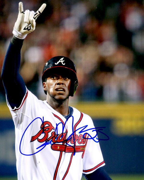 AUTOGRAPHED CAMERON MAYBIN 8X10 Atlanta Braves photo