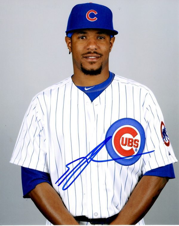 AUTOGRAPHED EDWIN JACKSON 8X10 Chicago Cubs Photo