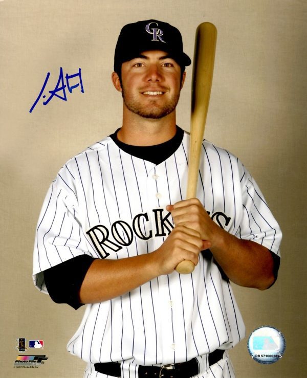 AUTOGRAPHED IAN STEWART 8X10 Colorado Rockies Photo