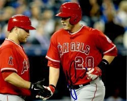 AUTOGRAPHED C.J. CRON 8X10 Los Angeles Angels Photo