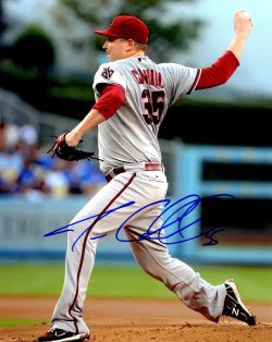 Autographed TREVOR CAHILL 8X10 Arizona Diamondbacks Photo