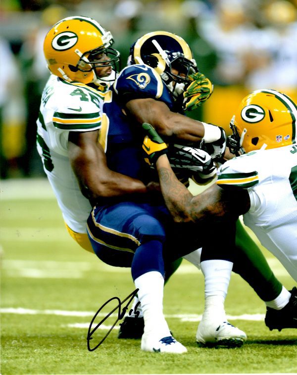Autographed ANDY MULUMBA 8X10 Green Bay Packers Photo
