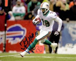 Autographed TED GINN JR 8X10 Miami Dolphins  photo