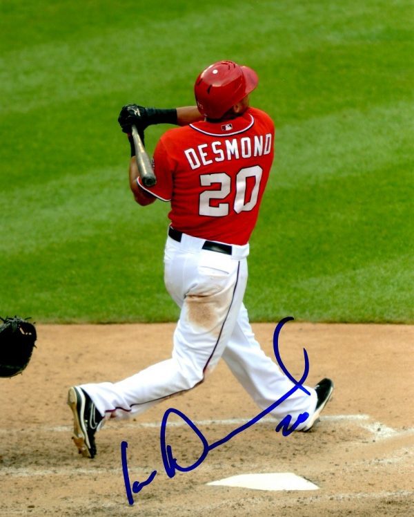 Autographed IAN DESMOND 8X10 Washington Nationals Photo