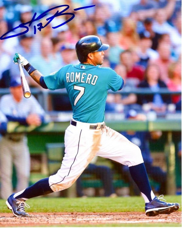 AUTOGRAPHED STEFEN ROMERO 8X10 Seattle Mariners Photo