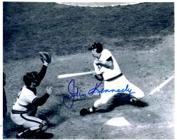AUTOGRAPHED JOHN KENNEDY 8X10 Boston Red Sox photo