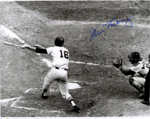 AUTOGRAPHED JIM LONBORG 8X10  Boston Red Sox photo