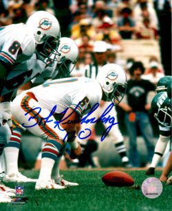 Autographed BOB KUECHENBERG 8X10 Miami Dolphins  photo