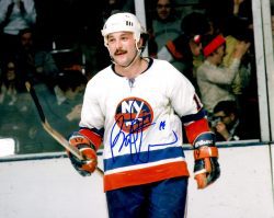 Autographed BRYAN TROTTIER 8X10 New York Islanders Photo