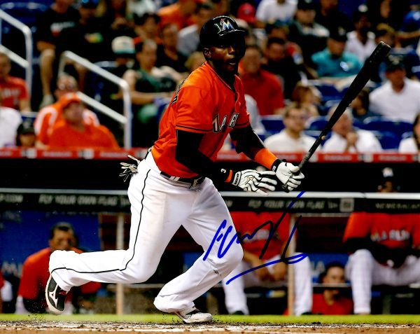 AUTOGRAPHED ADEINY HECHAVARRIA 8X10 Miami Marlins Photo