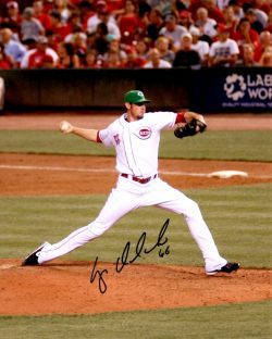 AUTOGRAPHED LOGAN ONDRUSEK 8X10 photo  Cincinnati Reds