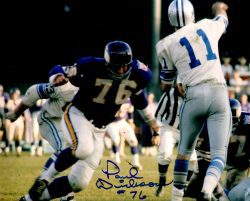 Autographed  PAUL DICKSON 8X10 Minnesota Vikings Photo