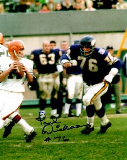 Autographed PAUL DICKSON  8X10 Minnesota Vikings Photo
