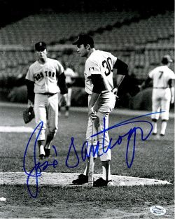 AUTOGRAPHED  JOSE SANTIAGO 8X10 Boston Red Sox photo