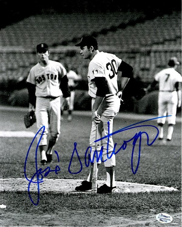 AUTOGRAPHED  JOSE SANTIAGO 8X10 Boston Red Sox photo