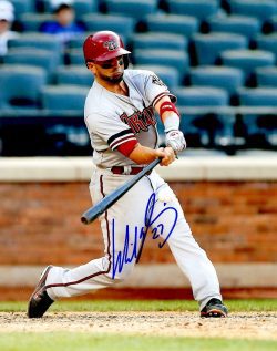Autographed WIL NIEVES 8X10 Arizona Diamondbacks Photo