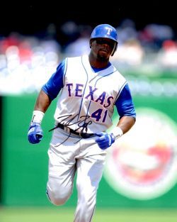AUTOGRAPHED BRANDON BOGGS 8X10 photo  Texas Rangers