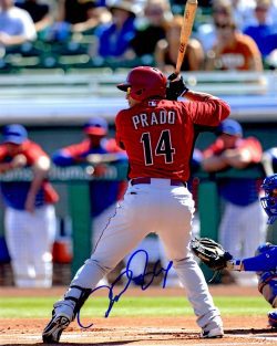 Autographed MARTIN PRADO 8X10 Arizona Diamondbacks Photo