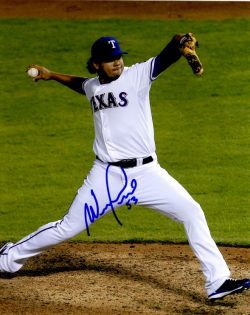 AUTOGRAPHED WILMER FONT 8X10 photo Texas Rangers