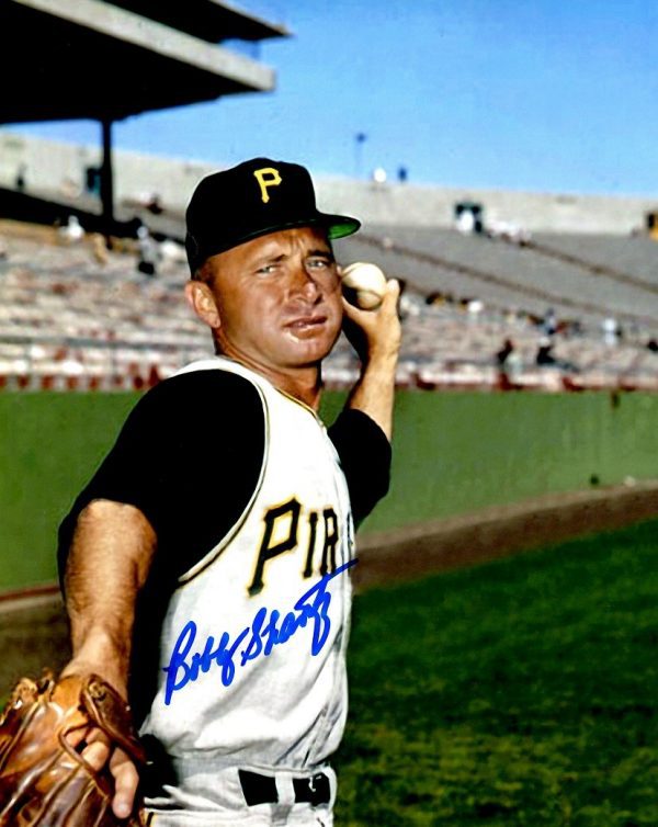 Autographed BOBBY SHANTZ 8X10 Pittsburgh Pirates Photo