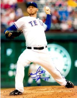 AUTOGRAPHED MATT HARRISON 8X10 photo Texas Rangers