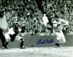 Autographed BOB FELLER 8X10 CLEVELAND INDIANS photo