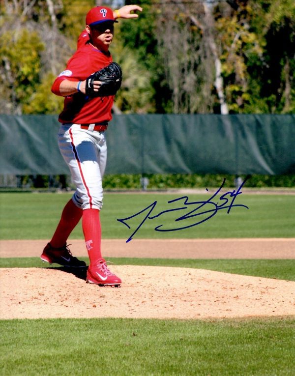 AUTOGRAPHED JESSE BIDDLE 8X10 Philadelphia Phillies Photo