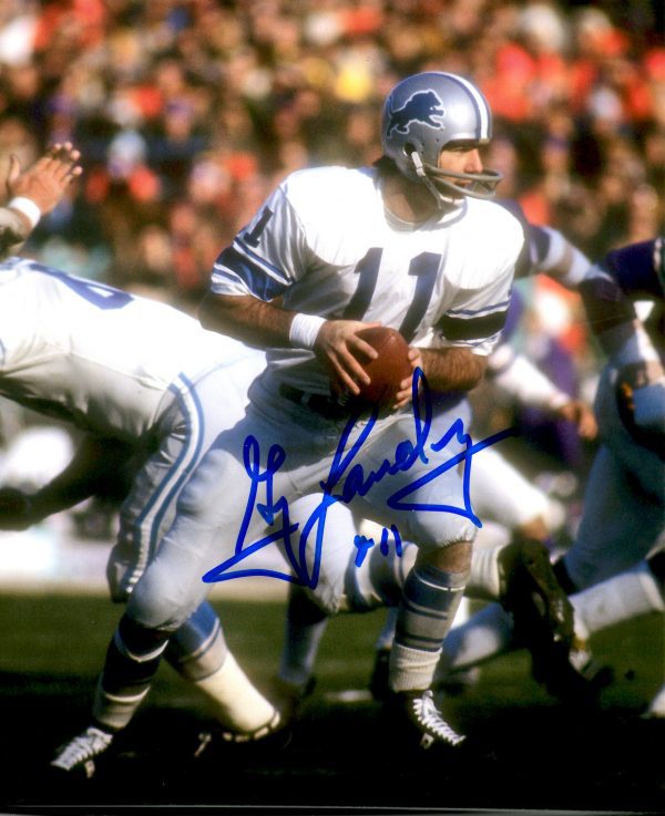 Autographed  GREG LANDRY 8x10 Detroit Lions photo