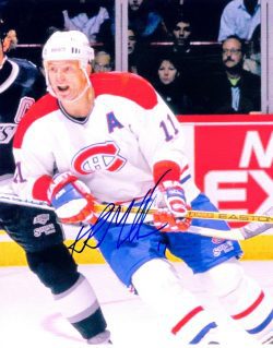 Autographed KIRK MULLER 8X10 Montreal Canadiens Photo