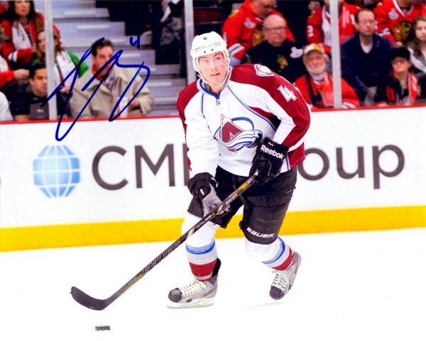 Autographed TYSON BARRIE 8x10 Colorado Avalanche Photo