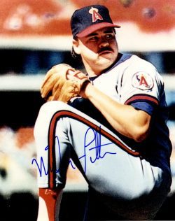 AUTOGRAPHED MIKE FETTERS 8X10 Angels Photo