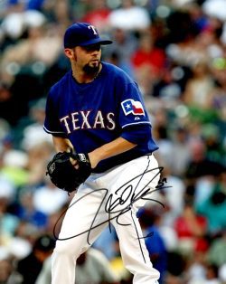 AUTOGRAPHED JOSH RUPE 8X10 photo Texas Rangers