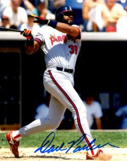 AUTOGRAPHED DAVE PARKER 8X10 California Angels Photo