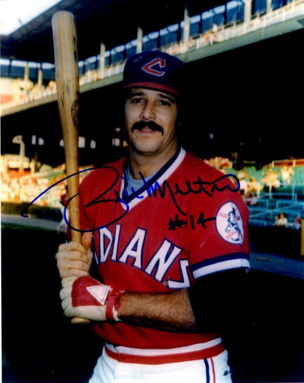 AUTOGRAPHED BILL MELTON 8X10 Cleveland Indians Photo