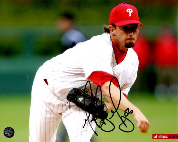 AUTOGRAPHED GEOFF GEARY 8X10 Philadelphia Phillies Photo