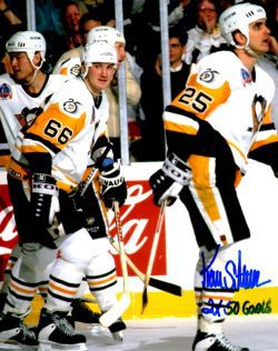 Autographed KEVIN STEVENS 8X10 Pittsburgh Penguins Photo
