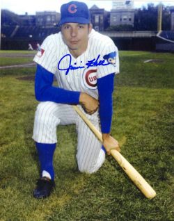 AUTOGRAPHED JIMMIE HALL Chicago Cubs Photo