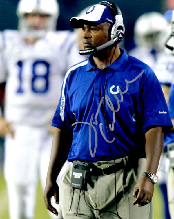 Autographed JIM CALDWELL 8X10 Baltimore Colts photo