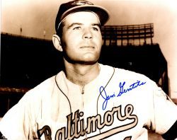 AUTOGRAPHED JIM GENTILE 8X10 Baltimore Orioles Photo