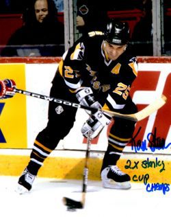 Autographed KEVIN STEVENS 8X10 Pittsburgh Penguins Photo