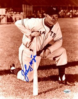 Autographed JOHNNY MIZE New York Giants Photo