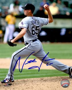 AUTOGRAPHED NATE JONES 8X10 Chicago White Sox Photo
