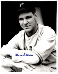 Autographed MACE BROWN 8X10 Photo Pittsburgh Pirates