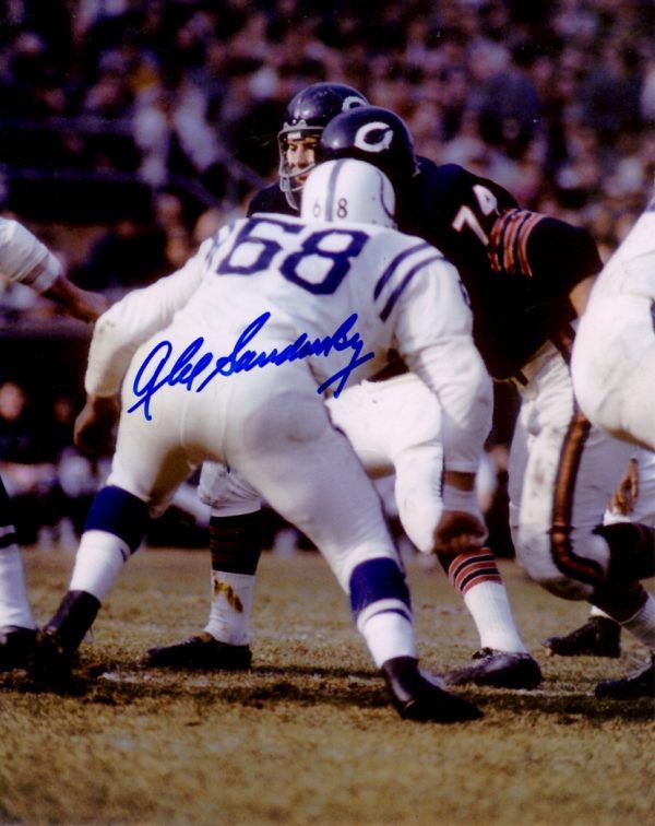 Autographed ALEX SANDUSKY Baltimore Colts photo