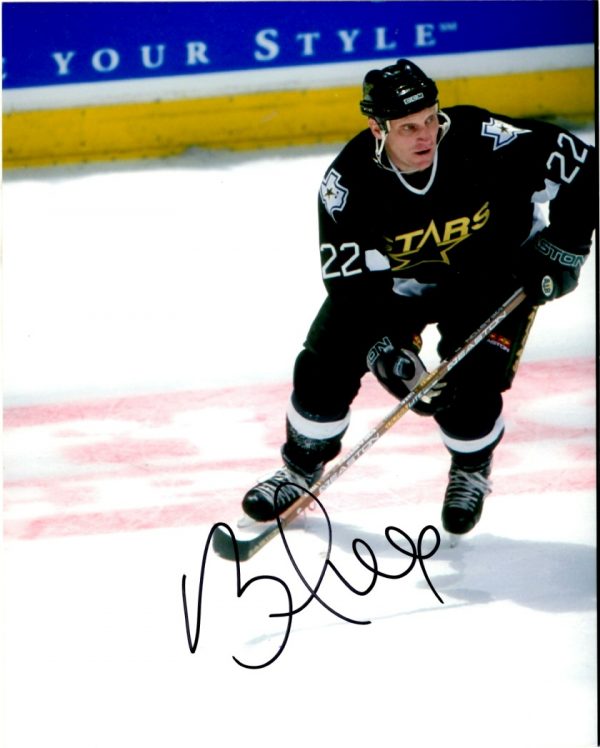 Autographed BRETT HULL Dallas Stars  Photo