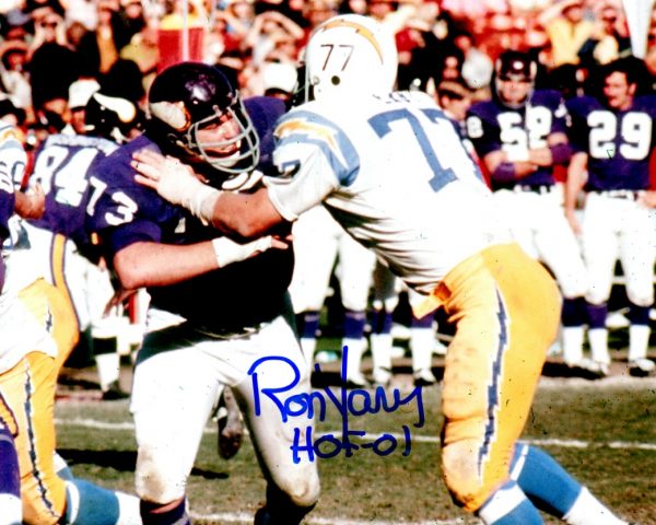Autographed  RON YARY 8X10 photo - Minnesota Vikings