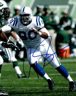 Autographed COREY SIMON 8X10 Indianapolis Colts photo